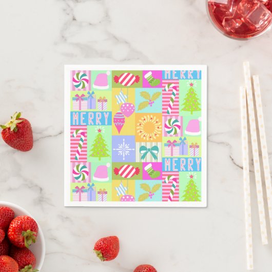 Weihnachtskalender Serviette (Beispiel)