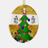 Weihnachtskalender, Snowman Elf Keramik Ornament (Rechts)