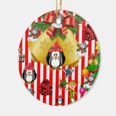 Weihnachtskalender, Snowman Pinguin Keramik Ornament (Links)