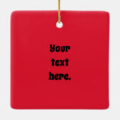 Weihnachtskalender Spaß Keramikornament (Rückseite)