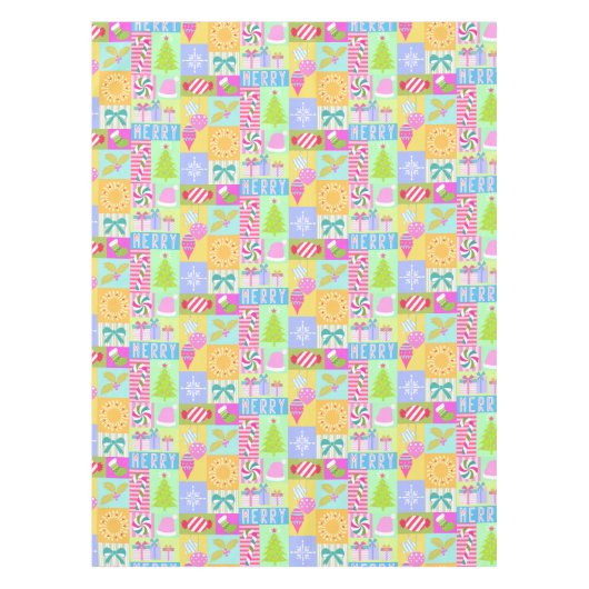 Weihnachtskalender Tischdecke (Vorderseite)