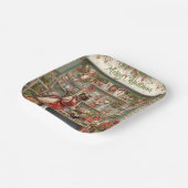 Weihnachtskalender von Floristen Pappteller (Gewinkelt)