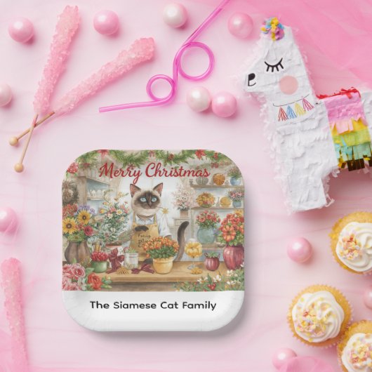 Weihnachtskalender von Floristen Pappteller (Party)