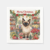 Weihnachtskalender von Floristen Serviette (Vorderseite)