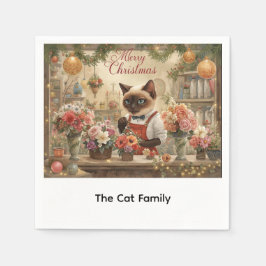 Weihnachtskalender von Floristen Serviette