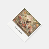 Weihnachtskalender von Floristen Serviette (Ecke)