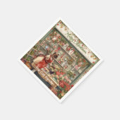 Weihnachtskalender von Floristen Serviette (Ecke)