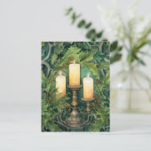 Weihnachtskalender Wasserfarbe Postkarte (Stehend Vorderseite)