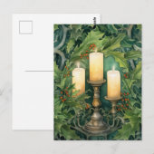 Weihnachtskalender Wasserfarbe Postkarte (Vorne/Hinten)