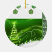 Weihnachtskalender, Weihnachtsbaum Keramik Ornament (Hinten)