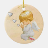 Weihnachtskalender, Weihnachtsgel Keramik Ornament (Hinten)