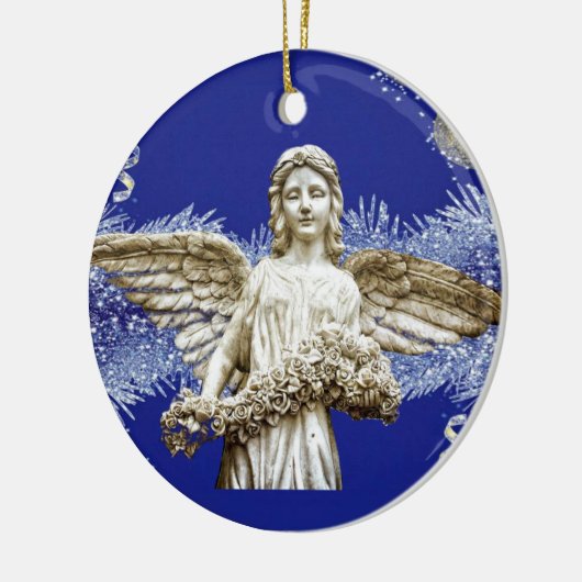Weihnachtskalender, Weihnachtsgel Keramik Ornament (Links)