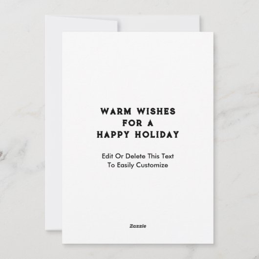 Weihnachtskalender Weihnachtskarten Feiertagskarte (Rückseite)