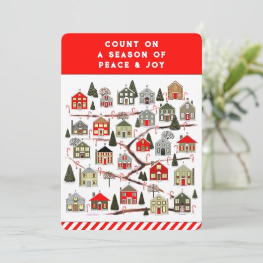 Weihnachtskalender Weihnachtskarten Feiertagskarte (Stehend Vorderseite)