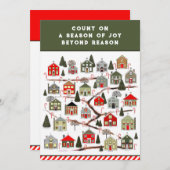 Weihnachtskalender Weihnachtskarten Feiertagskarte (Vorne/Hinten)