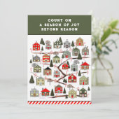 Weihnachtskalender Weihnachtskarten Feiertagskarte (Stehend Vorderseite)