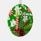 Weihnachtskalender, Weihnachtskerze Keramik Ornament (Rechts)