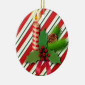 Weihnachtskalender, Weihnachtskerze Keramik Ornament (Rechts)