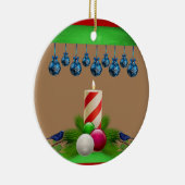 Weihnachtskalender, Weihnachtskerze Keramik Ornament (Rechts)