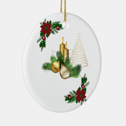 Weihnachtskalender, Weihnachtskerze Keramik Ornament (Rechts)