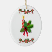 Weihnachtskalender, Weihnachtskerze Keramik Ornament (Rechts)