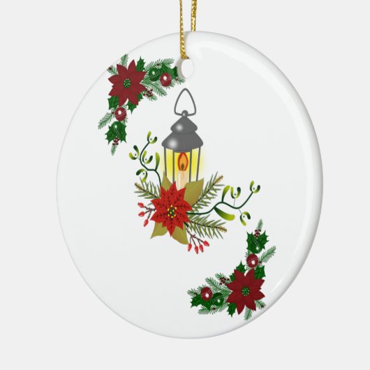 Weihnachtskalender, Weihnachtskerze Keramik Ornament (Links)