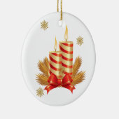 Weihnachtskalender, Weihnachtskerze Keramik Ornament (Rechts)