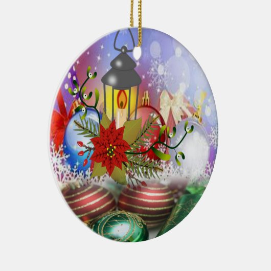 Weihnachtskalender, Weihnachtskerze Keramik Ornament (Rechts)