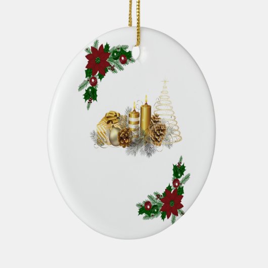 Weihnachtskalender, Weihnachtskerze Keramik Ornament (Rechts)
