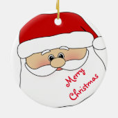 Weihnachtskalender/Weihnachtsmann Keramik Ornament (Hinten)