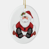 Weihnachtskalender/Weihnachtsmann Keramikornament (Rechts)