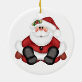 Weihnachtskalender/Weihnachtsmann Keramikornament (Hinten)