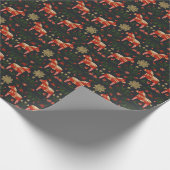 Weihnachtskalk Dala Horse Geschenkpapier (Ecke)