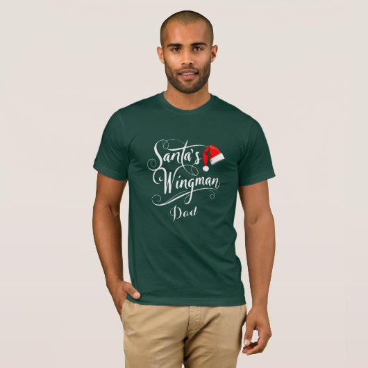 Weihnachtskalligrafie von Wingman T-Shirt (Vorne ganz)