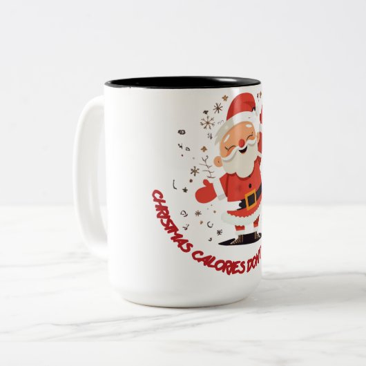 Weihnachtskalorien Amnesty Tasse (Vorderseite Links)
