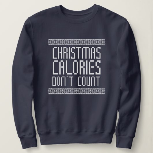 Weihnachtskalorien Sweatshirt (Design vorne)