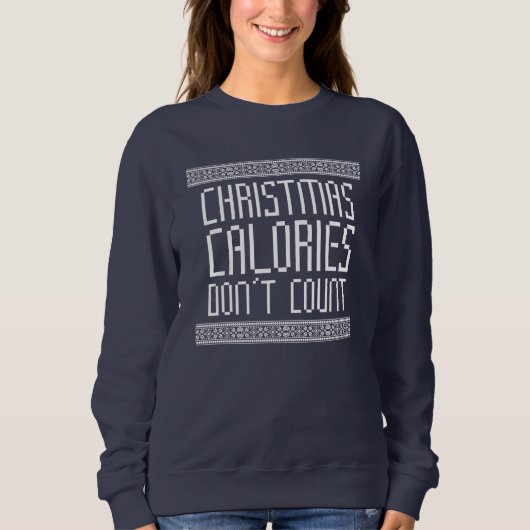 Weihnachtskalorien Sweatshirt (Vorderseite)