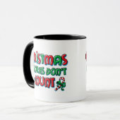 Weihnachtskalorien Tasse (Vorderseite Links)