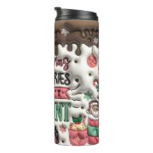 Weihnachtskalorien zählen nicht aufgeblasene 3D-Pu Thermosbecher (Nach rechts gedreht)
