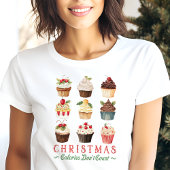 Weihnachtskalorien zählen nicht Bäckerei Cupcake Tri-Blend Shirt