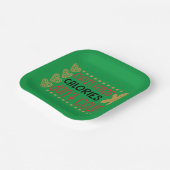 Weihnachtskalorien zählen nicht Cookie Cake Plate Pappteller (Gewinkelt)