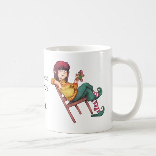 Weihnachtskalorien zählen nicht! Feiertag Kaffeetasse (Rechts)