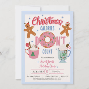 Weihnachtskalorien zählen nicht feiertagskarte