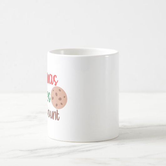 Weihnachtskalorien zählen nicht Funny Christmas Kaffeetasse (Mittel)