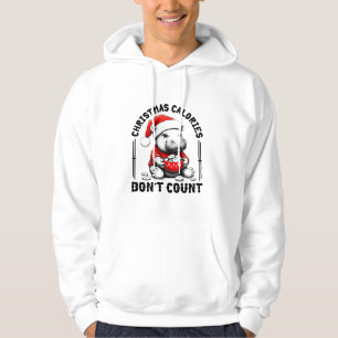 Weihnachtskalorien zählen nicht Funny Moo Deng Coo Hoodie