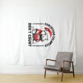 Weihnachtskalorien zählen nicht Funny Moo Deng Coo Wandteppich (Beispiel (Horizontal))