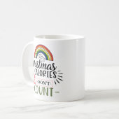 Weihnachtskalorien zählen nicht kaffeetasse (Vorderseite Links)