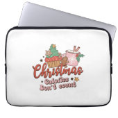 Weihnachtskalorien zählen nicht laptopschutzhülle (Vorderseite)