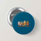 Weihnachtskalorien zählen nicht Lustiger Weihnacht Button (Vorne & Hinten)