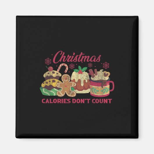 Weihnachtskalorien zählen nicht Milchkekse Magnet (Vorne)